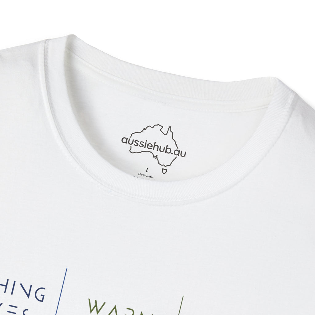 Crashing Waves • Warm Breeze • Deep Chill - Minimal Beach Vibes T-Shirt