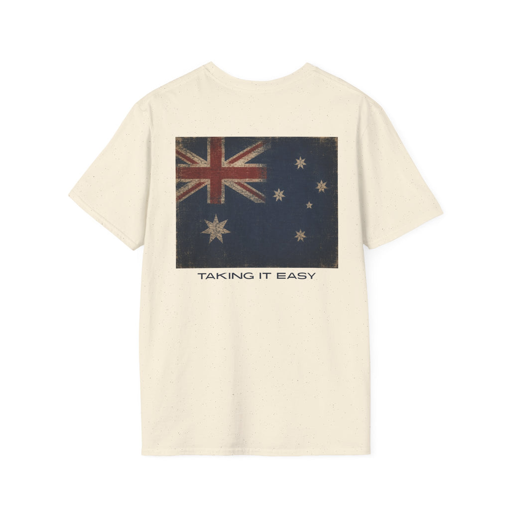 Aussie Hub Logo Tee — "Taking it Easy" T-Shirt