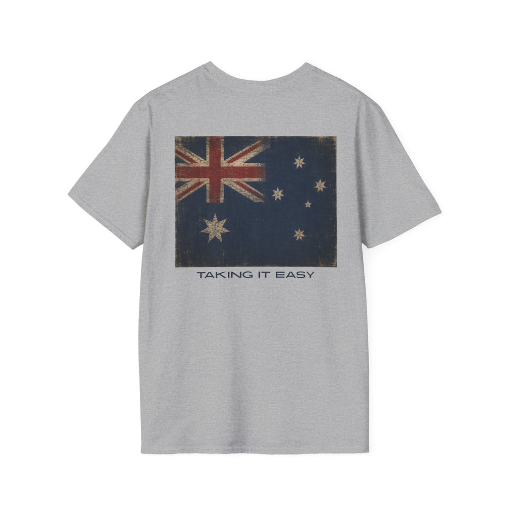 Aussie Hub Logo Tee — "Taking it Easy" T-Shirt