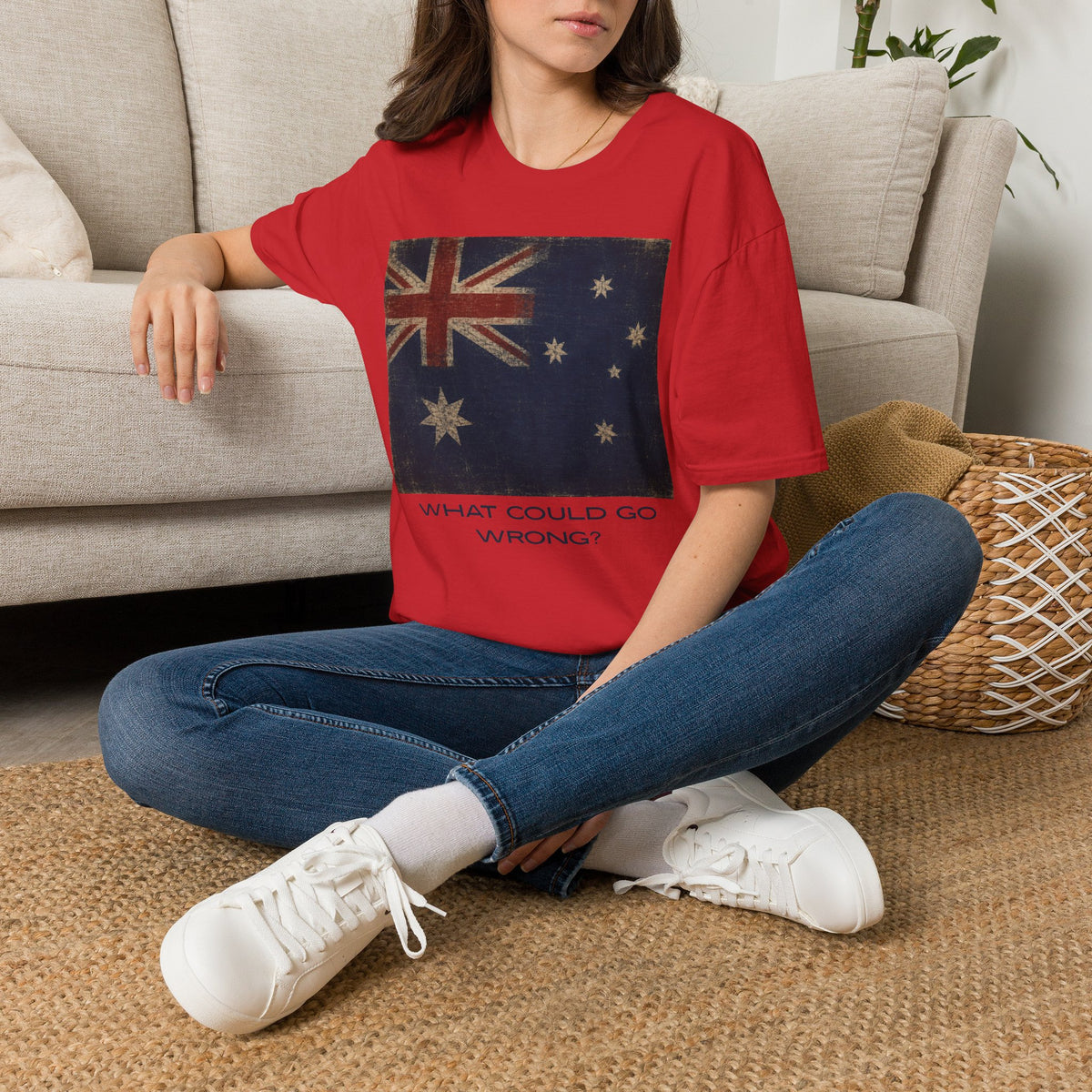 Vintage Australian Flag T-Shirt – What Could Go Wrong Graphic Tee