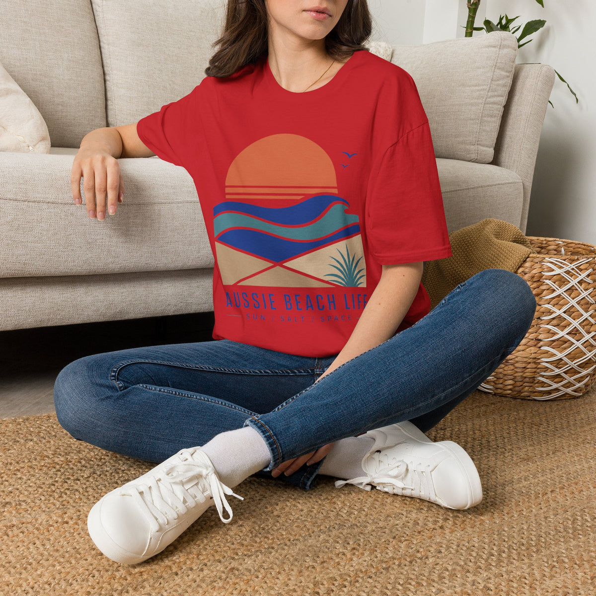 Aussie Beach Life Graphic Tee | Beach Sunset T-Shirt