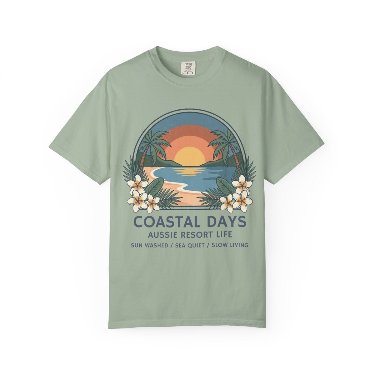 Coastal Days Sunset T-Shirt — Aussie Resort Life Beach Tee