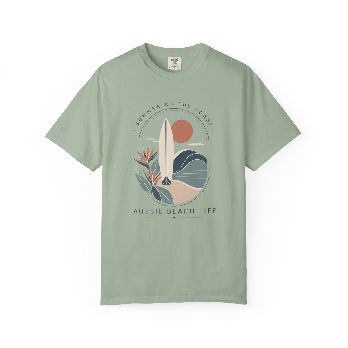 Aussie Beach Life Graphic T-Shirt — 'Summer on the Coast' Surf Tee