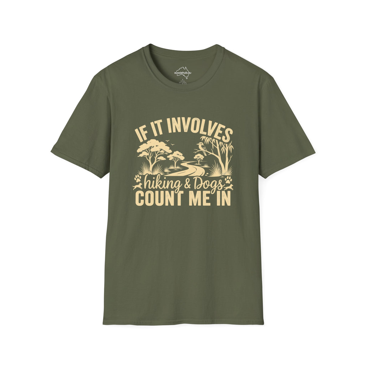 "If It Involves Hiking & Dogs" T-Shirt – Outdoor Adventure Tee for Dog Lovers