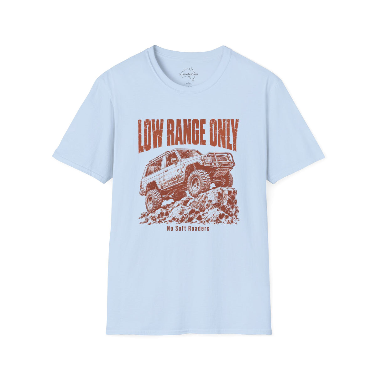 Low Range Only Australian 4x4 Adventure Tee — Distressed Vintage Graphic Tee