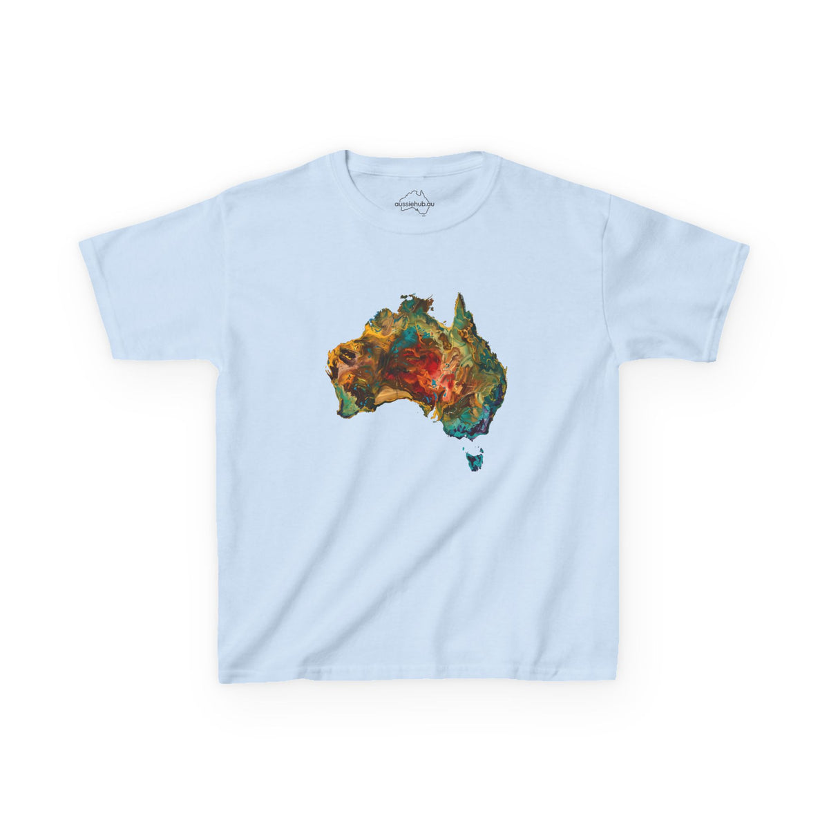 Kids Tee — Abstract Oil Painting | Map Of Australia