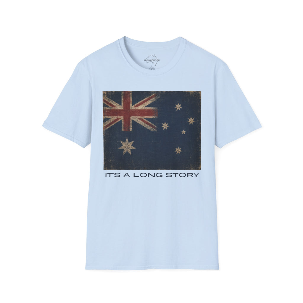 Vintage Australian Flag T-Shirt – It's A Long Story Graphic