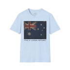 Vintage Australian Flag T-Shirt – It's A Long Story Graphic