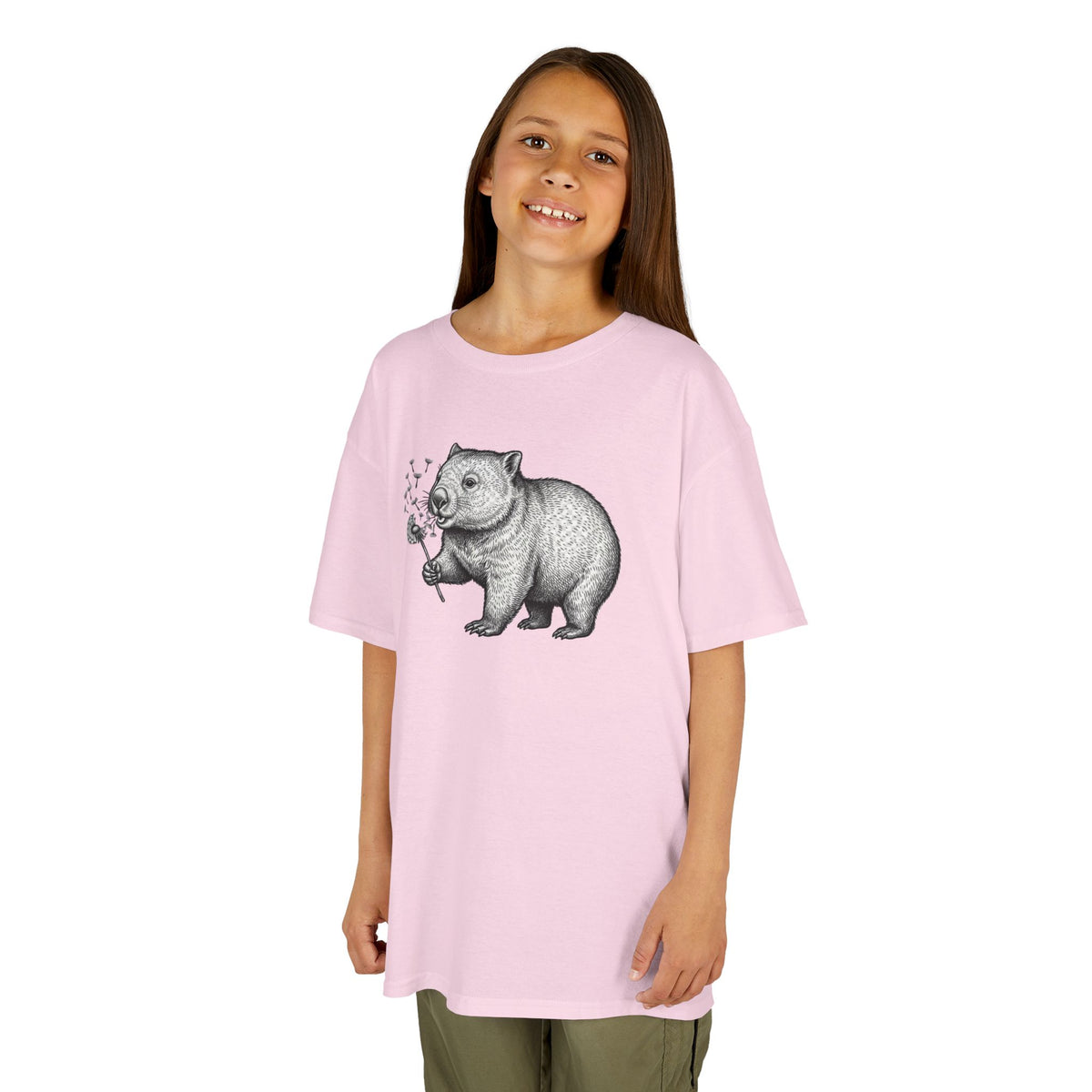 Kids Tee — Whimsical Koala Holding Dandelion T-Shirt