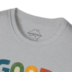 "Good Morning Sunshine" Retro Graphic T-Shirt — Colorful Positive Vibes Tee