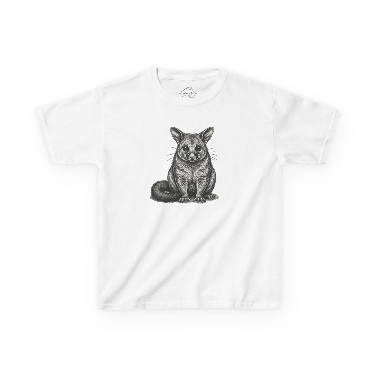 Kids Tee — Hand-Drawn Brushtail Possum Graphic T-Shirt