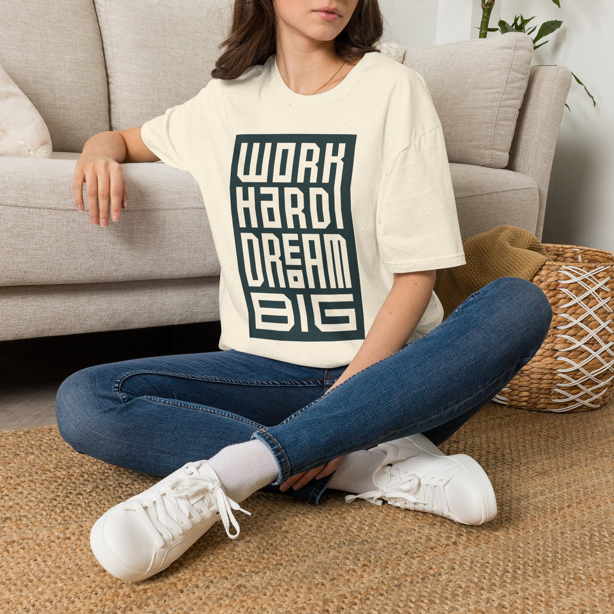 Work Hard Dream Big T-Shirt — Motivational Graphic Tee