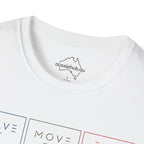 "Leave It • Move On • Find Your Center | Mindful Trio T-Shirt