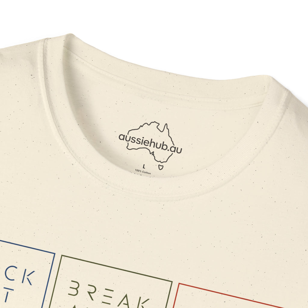Clock Out • Break Away • Refocus | Mindfull Trio T-Shirt