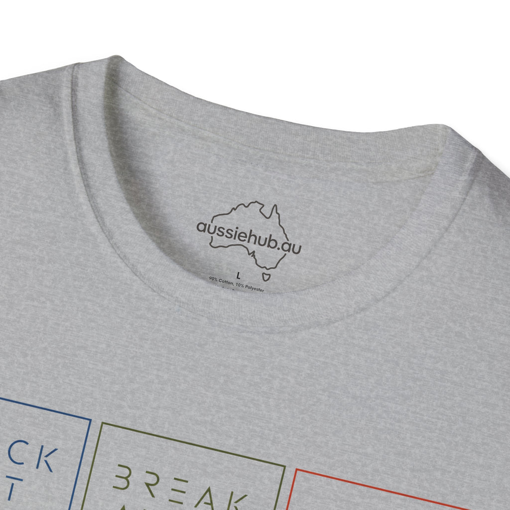 Clock Out • Break Away • Refocus | Mindfull Trio T-Shirt