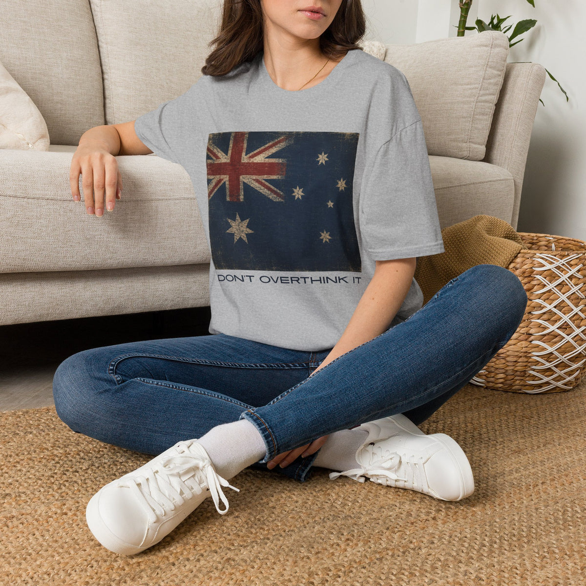 Vintage Australian Flag T-Shirt – Don't Overthink It Graphic Tee