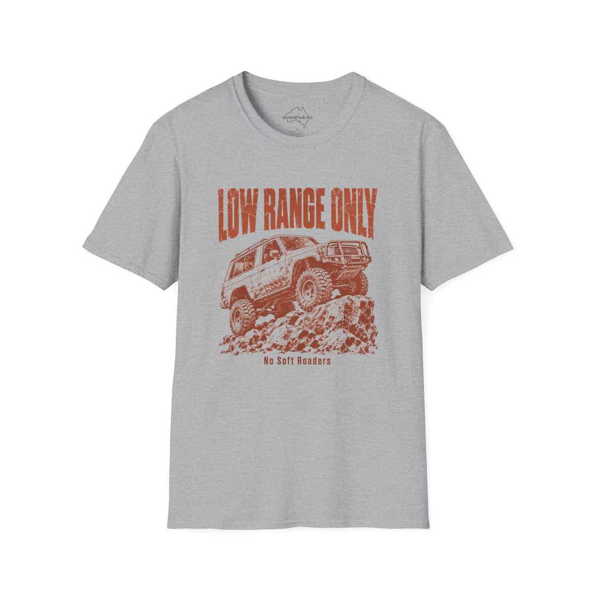 Low Range Only Australian 4x4 Adventure Tee — Distressed Vintage Graphic Tee