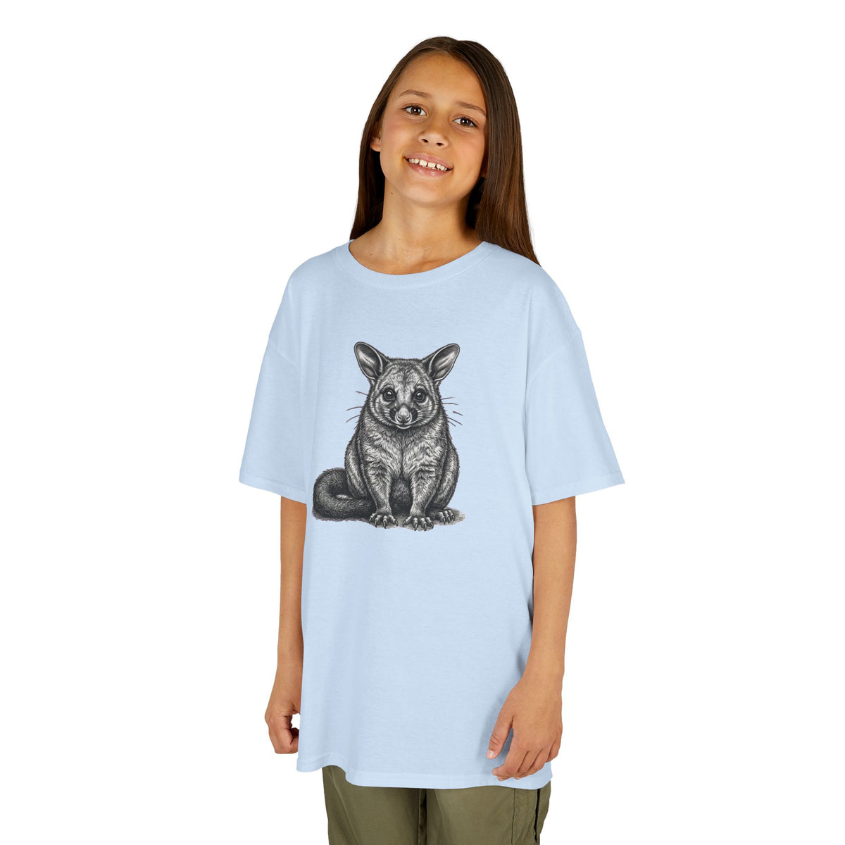 Kids Tee — Hand-Drawn Brushtail Possum Graphic T-Shirt