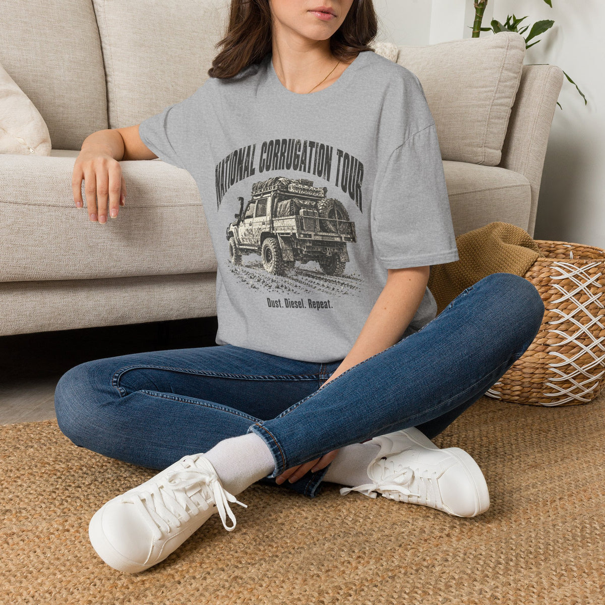 National Corrugation Tour T‑Shirt — Vintage Off‑Road Adventure 4x4 Ute Tee