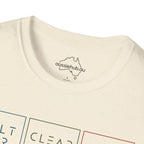 Salt Air * Clear Mind * Full Heart Graphic T-Shirt | Unique Minimal Wellness Tee
